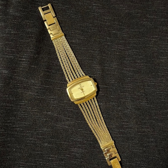 Anne Klein silver and gold tone watch. Pearl face. - Picture 1 of 5